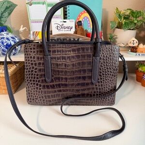 Radley London Liverpool Street Croc Embossed Leather Bag